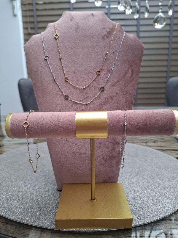 Ketting klaver en Armband