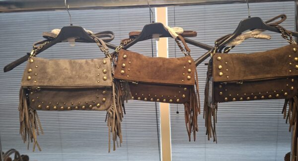 Draagbarentas met goude studs